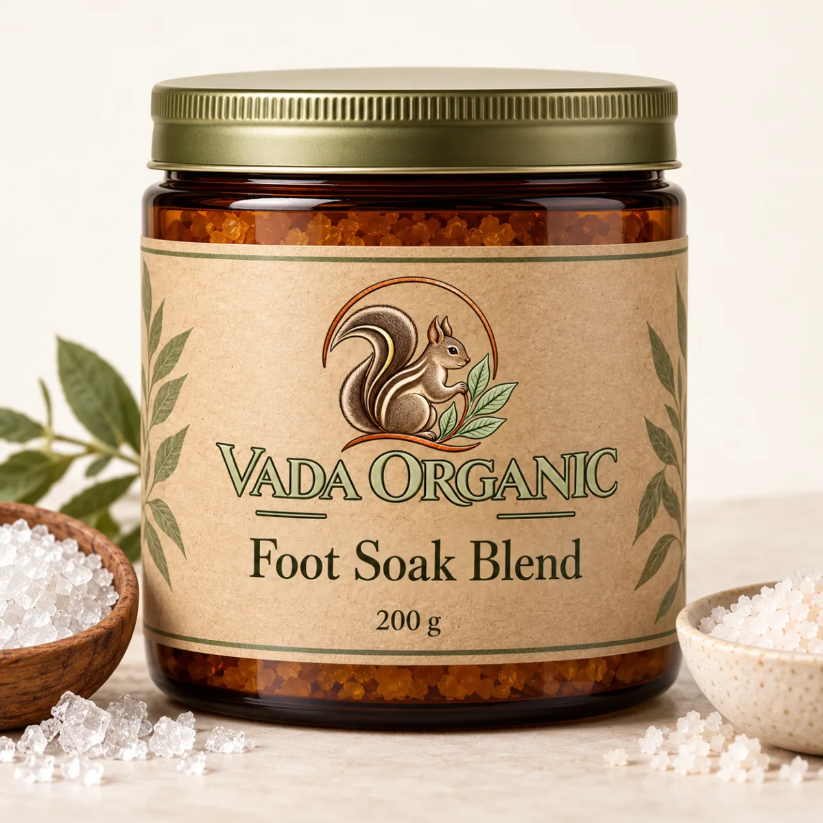 Vada Organic Foot Soak Blend 200 g proposed packaging