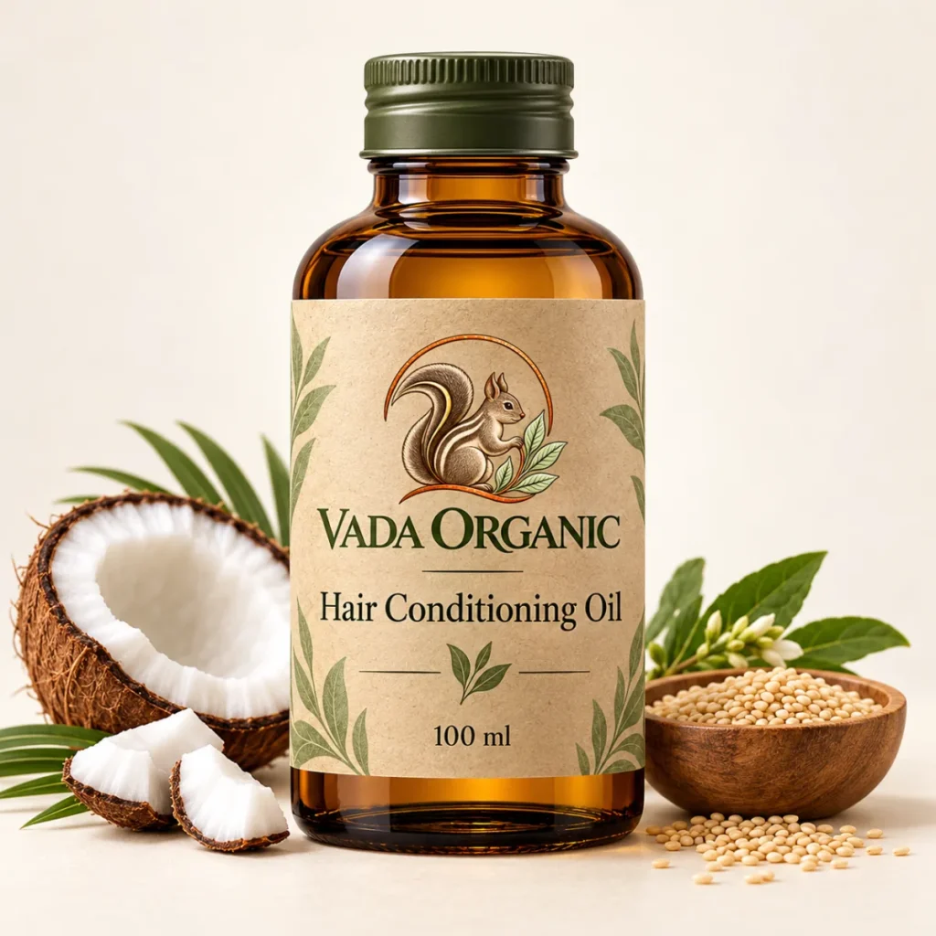 Vada Organic Hair Conditioning Oil 100 ml proposed packaging