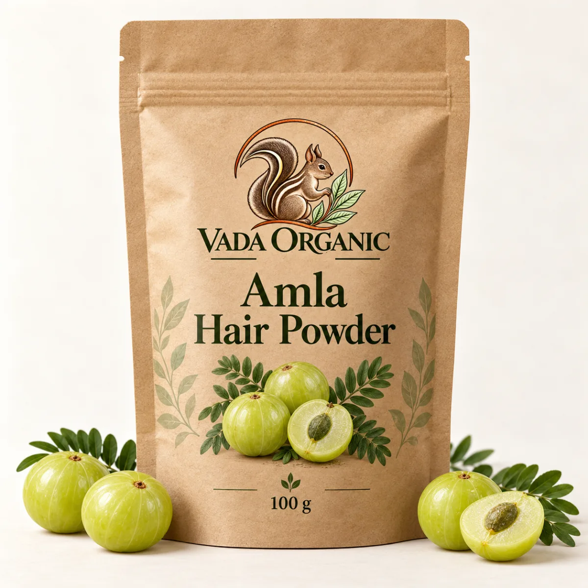 Vada Organic botanical product packaging
