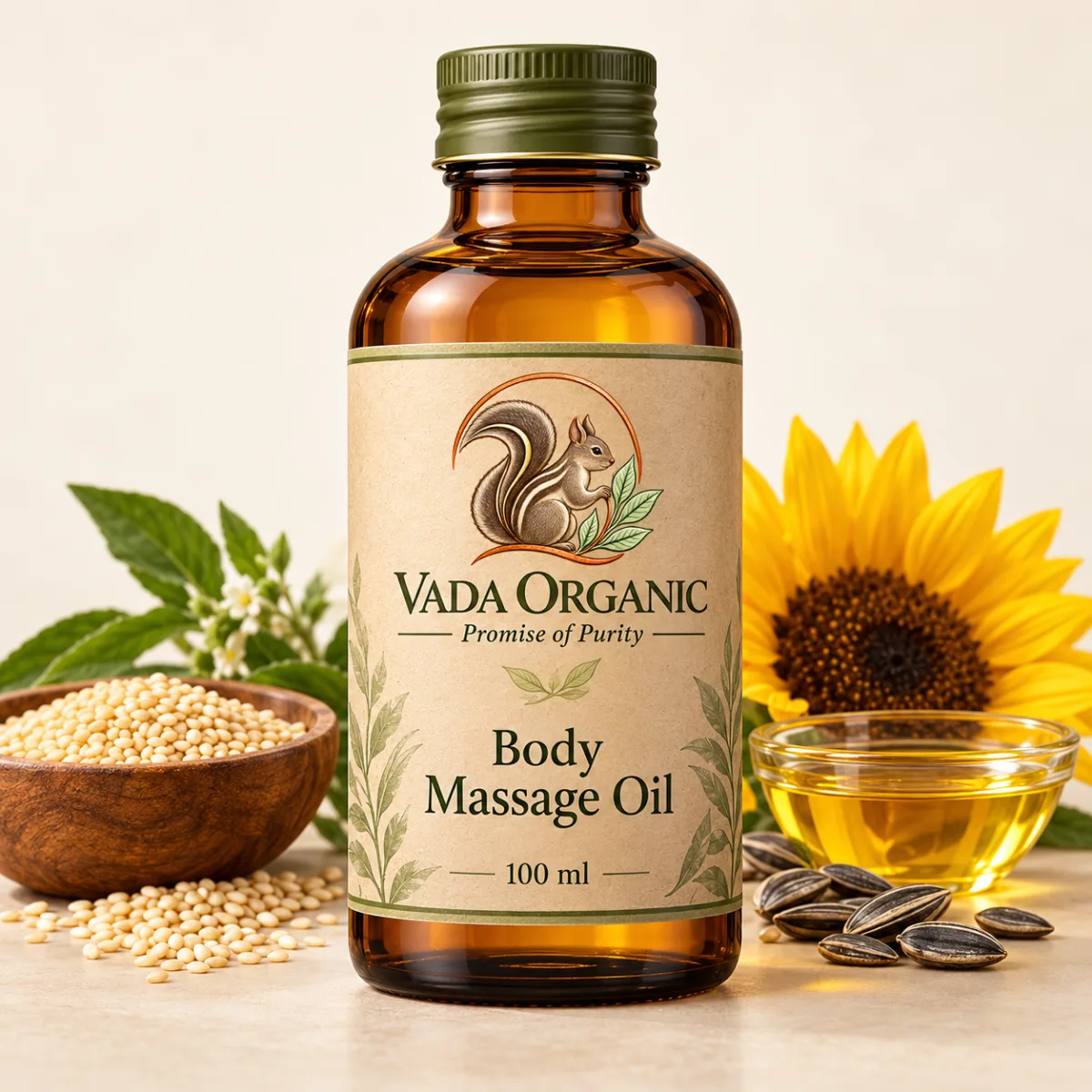 Vada Organic botanical product packaging